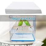 100 Disposable Bird Cage Liners - Cuttable Mats