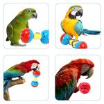3PCS Parakeet & Conure Toys: Rattles, Bells, Gym