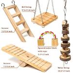 Labeol 11-Piece Natural Wooden Hamster Chew Toys