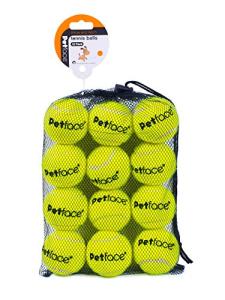 Petface Super Tennis Balls for Dogs - 12 Pack
