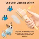 Cat Grooming Brush Set - Gentle Self-Cleaning Tools