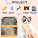 Cat Grooming Brush Set - Gentle Self-Cleaning Tools