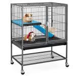 Yaheetech 85cm Metal Pet Cage with Rolling Stand