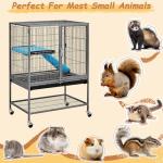 Yaheetech 85cm Metal Pet Cage with Rolling Stand