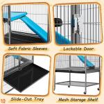 Yaheetech 85cm Metal Pet Cage with Rolling Stand