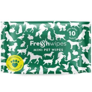 FreshWipes Biodegradable Pet Cleaning Wipes - Lavender Mint