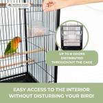 Large Bird Cage with Wheels and Removable Tray