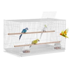 Sturdy 18-Inch Metal Bird Cage with Perches