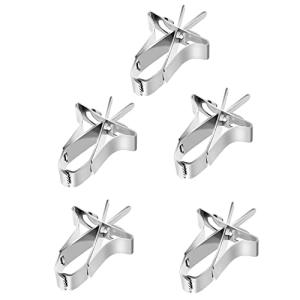 Stainless Steel Bird Food Holder Clip Set