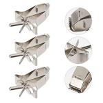 Stainless Steel Bird Food Holder Clip Set