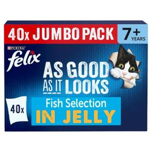 Felix As Good As It Looks Senior Fish Cat Food