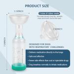 Dog Handheld Inhaler Spacer with 2 Masks