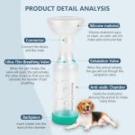 Dog Handheld Inhaler Spacer with 2 Masks