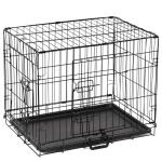 Small Dog Crate with Dual Doors and Tray