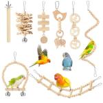 8-Pack Parakeet Toys Set for Bird Cages