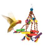 Colorful Wooden Toys for Cockatiels and Parrots