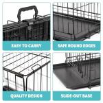 Small Dog Crate with Dual Doors and Tray