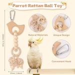 8-Pack Parakeet Toys Set for Bird Cages