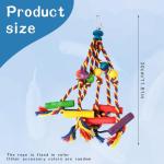 Colorful Wooden Toys for Cockatiels and Parrots