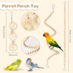 8-Pack Parakeet Toys Set for Bird Cages