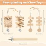 8-Pack Parakeet Toys Set for Bird Cages