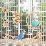 8-Pack Parakeet Toys Set for Bird Cages