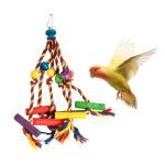 Colorful Wooden Toys for Cockatiels and Parrots