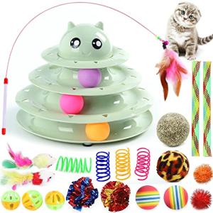 Suhaco 21-Pack Interactive Cat Toy Set