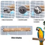 9 PCS Natural Wood Bird Perches Set