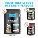 OKKÖBI Chicken Flavored Joint Chews for Dogs