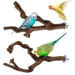 9 PCS Natural Wood Bird Perches Set