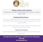 Regal Mutt Chicken Chewy Twists - 1kg Bag