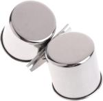 Stainless Steel Bird Feeding Cups for Cages