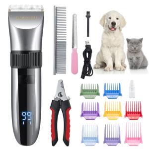 Cordless Dog Grooming Clipper with Ceramic Blades