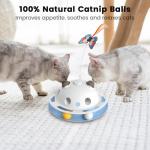 4-in-1 Interactive Cat Toy with Feathers and Catnip
