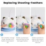 4-in-1 Interactive Cat Toy with Feathers and Catnip