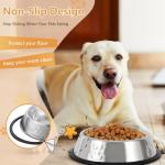 4 Pack Stainless Steel Non-Slip Pet Bowls