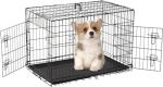 18-Inch Folding Dog Crate with Removable Tray