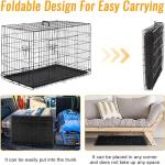 18-Inch Folding Dog Crate with Removable Tray