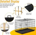 18-Inch Folding Dog Crate with Removable Tray
