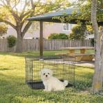 18-Inch Folding Dog Crate with Removable Tray
