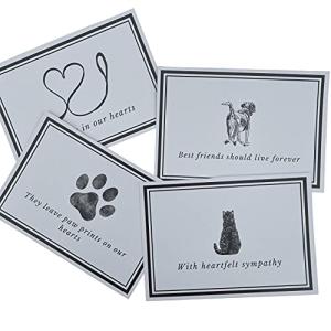 Pet Sympathy Cards with Envelopes - 16 Pack