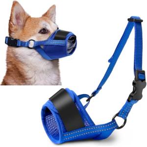 Soft Adjustable Mesh Muzzle for Medium Dogs