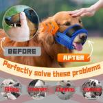 Soft Adjustable Mesh Muzzle for Medium Dogs