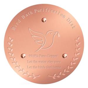 Copper Bird Bath Disk for Fresh Water