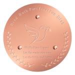 Copper Bird Bath Disk for Fresh Water