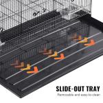 Large Metal Bird Cage with Rolling Stand