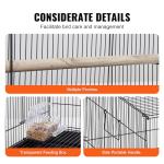 Large Metal Bird Cage with Rolling Stand