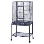 Spacious Metal Parrot Cage with Rolling Stand