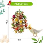 Colorful Hanging Bird Toy for Large Parrots